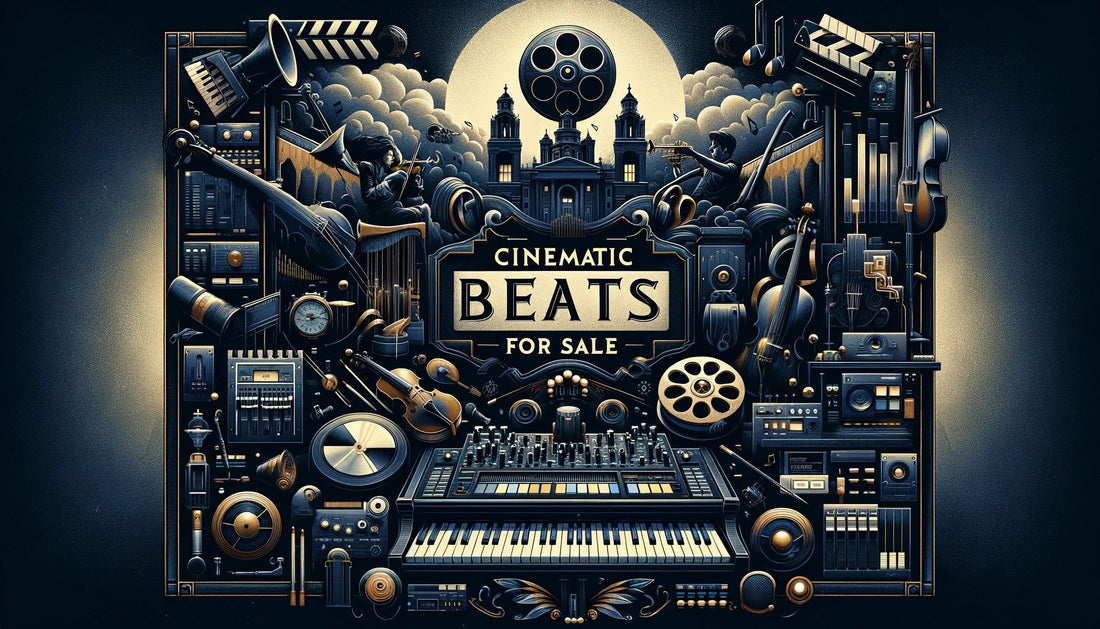 Cinematic beats for sale illustration @slimegreenbeats