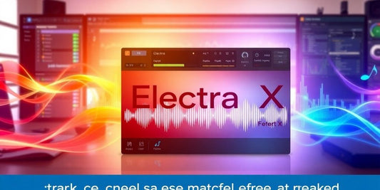 Electra X plugin interface with soundwave patterns.