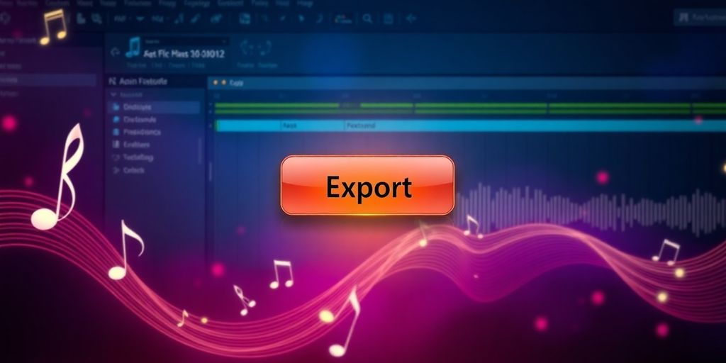 FL Studio interface for exporting MP3 files.