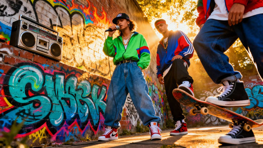 90s hip-hop fashion and culture scene