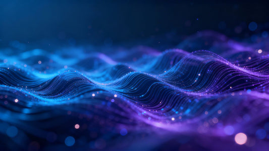 AI sound waves creating depth and space.