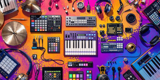 Colorful music instruments for beatmakers in 2025.