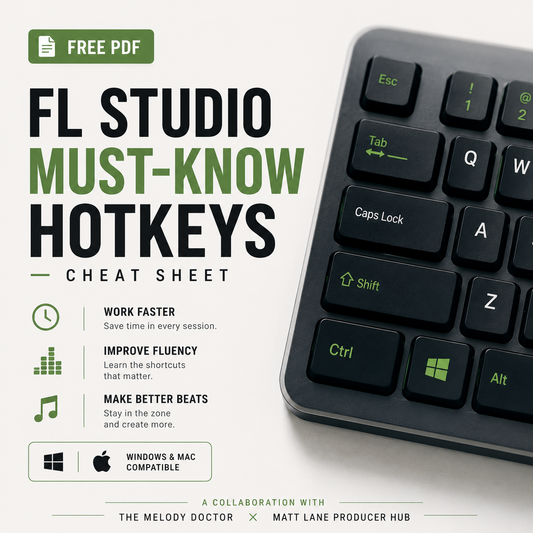 Free FL Studio Hotkeys Cheat Sheet